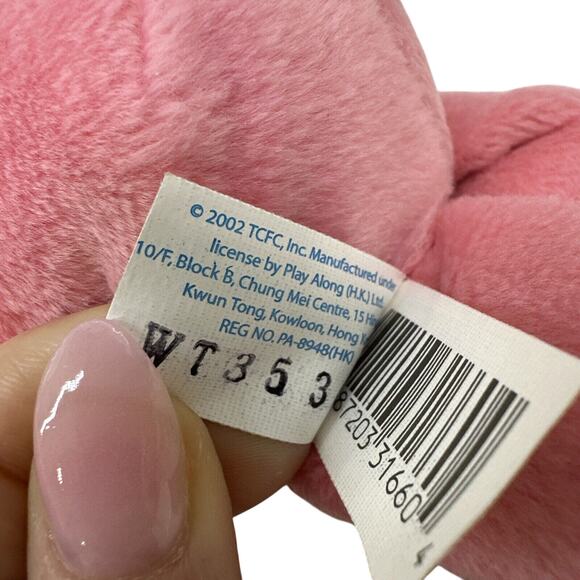 Care Bears Love A Lot Bear 8" Plush Pink Hearts 20th Anniversary Play Along Doll - Picture 7 of 9